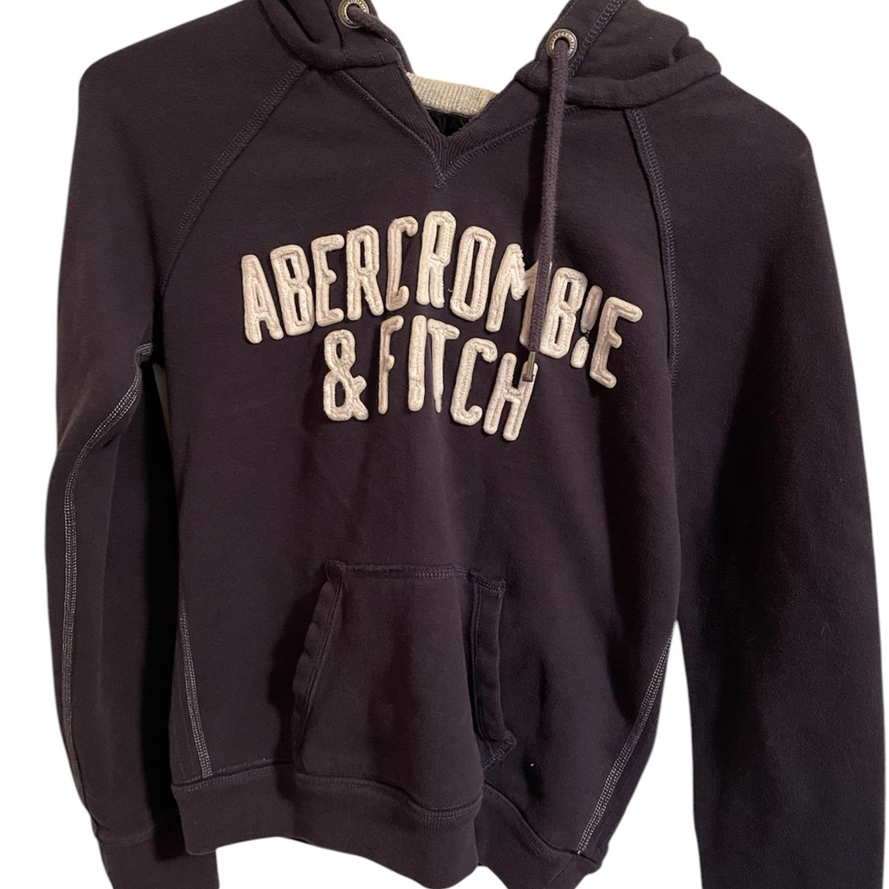 Abercrombie Kids Blue Logo Hoodie Sweatshirt